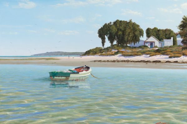 Calm Waters, Churchhaven painting