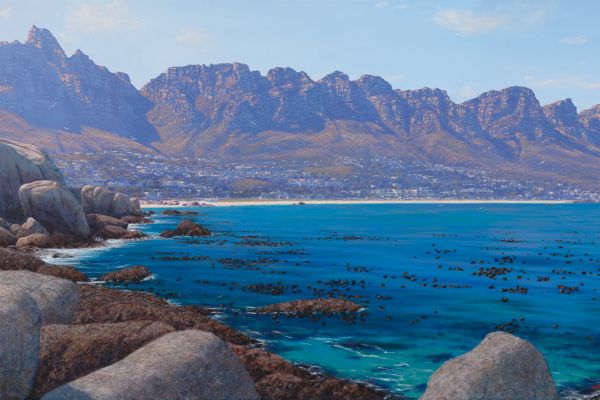 Tranquil Morning, Camps Bay painting